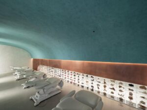 thiết kế nội thất spa đông y kiểu mới