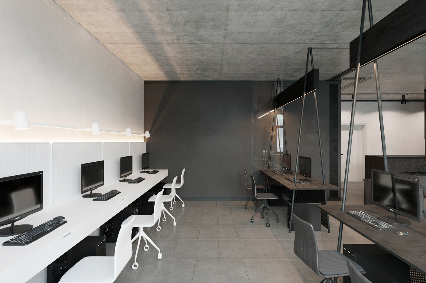 thiết kế nội thất văn phòng phong cách hiện đại