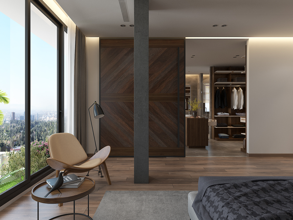 Thiết kế nội thất phòng ngủ master