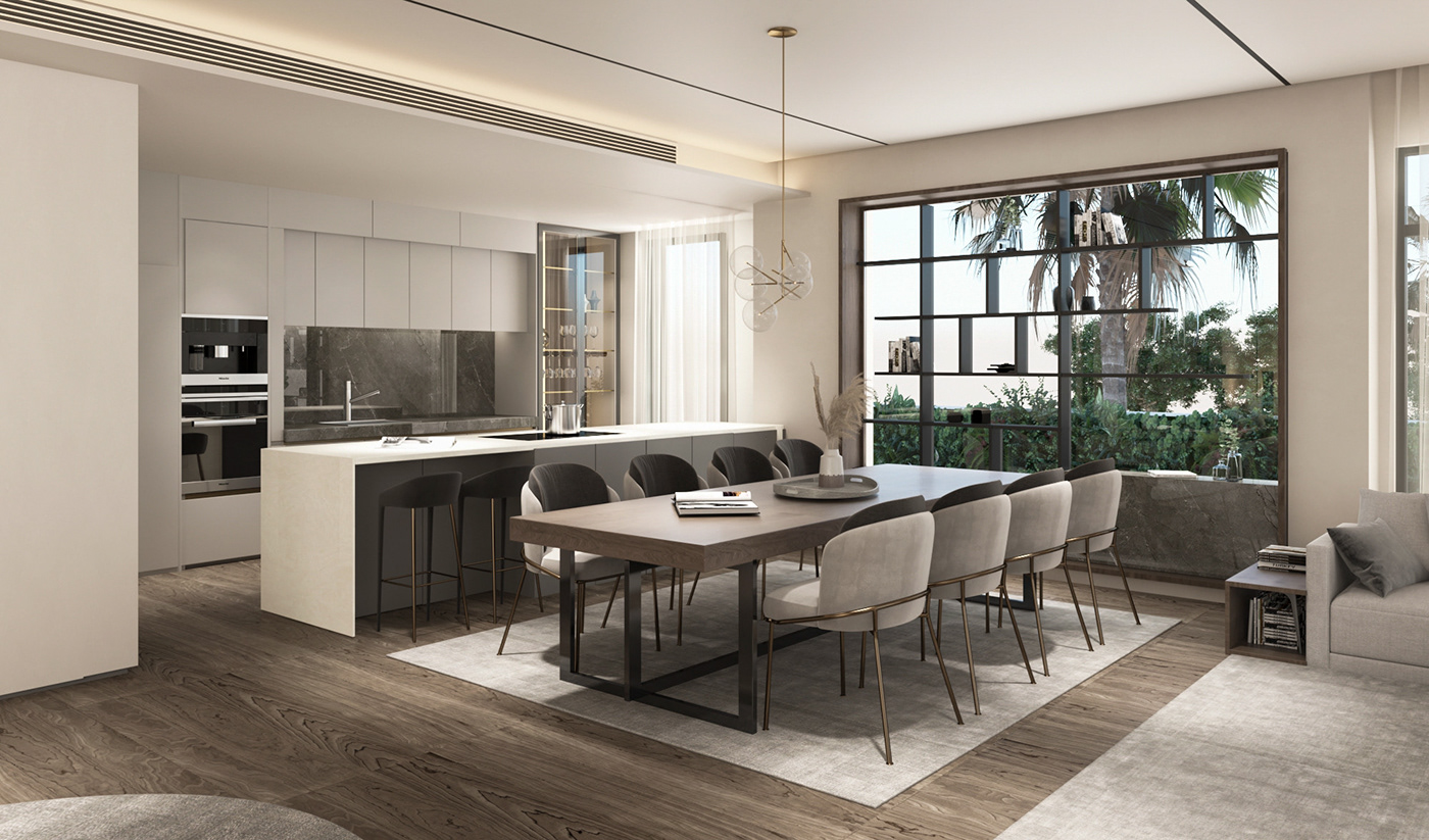 thiết kế nội thất biệt thự đương đại