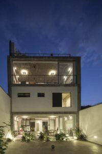 thiết kế nội thất nhà phố 3 tầng làm homestay