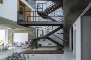 thiết kế nội thất nhà phố 3 tầng làm homestay