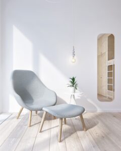 thiết kế nội thất nhà phố tối giản hiện đại