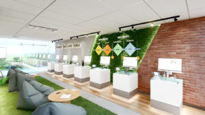 thiết kế nội thất showroom công nghệ