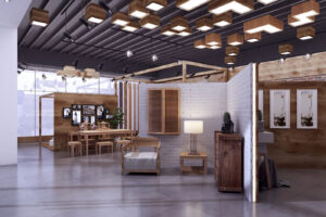 thiết kế nội thất showroom đồ gỗ
