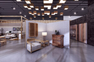 thiết kế nội thất showroom đồ gỗ