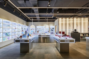 thết kế nội thất showroom mỹ phẩm