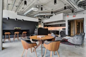 thiết kế nội thất văn phòng phong cách công nghiệp