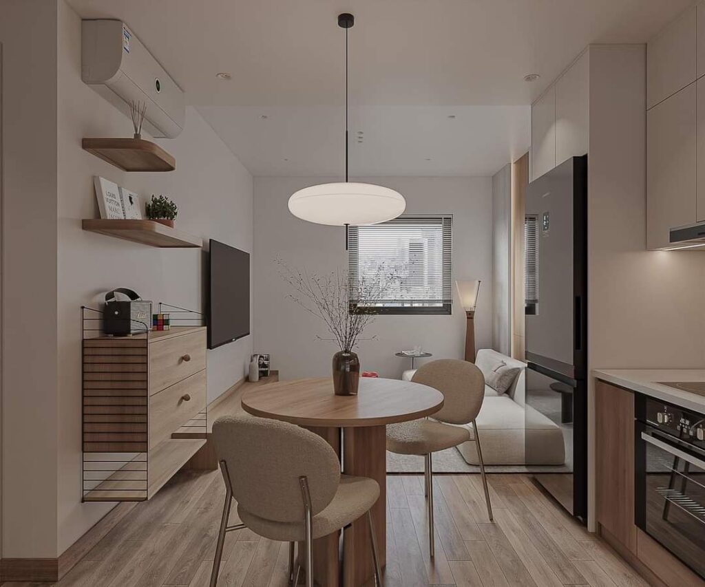 NỘI THẤT CĂN CHUNG CƯ 90M2 - CBPN-D010 - Hoàng Kim Interior Design